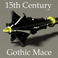 3d Gothic Mace