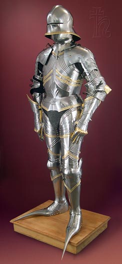 Gothic armour inspired by the work of Lorenz Helmschmeid