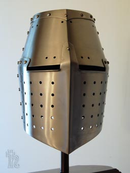 13th century Great Helm front view